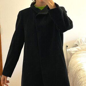 A-line Wool & Cashmere Coat